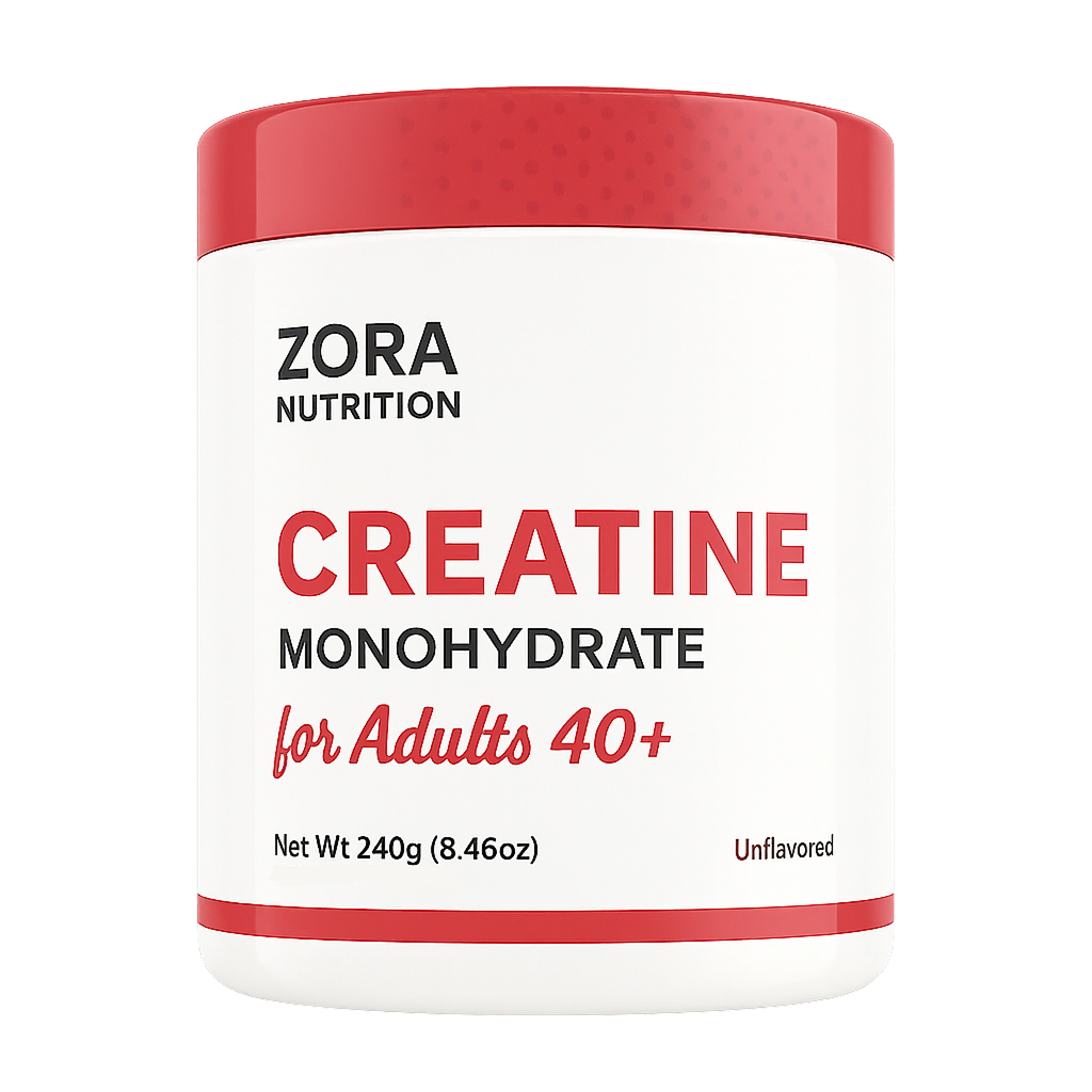 Zora Nutrition Age Strong Formula | Creatine, Collagen & BCAAs Supplement Powder