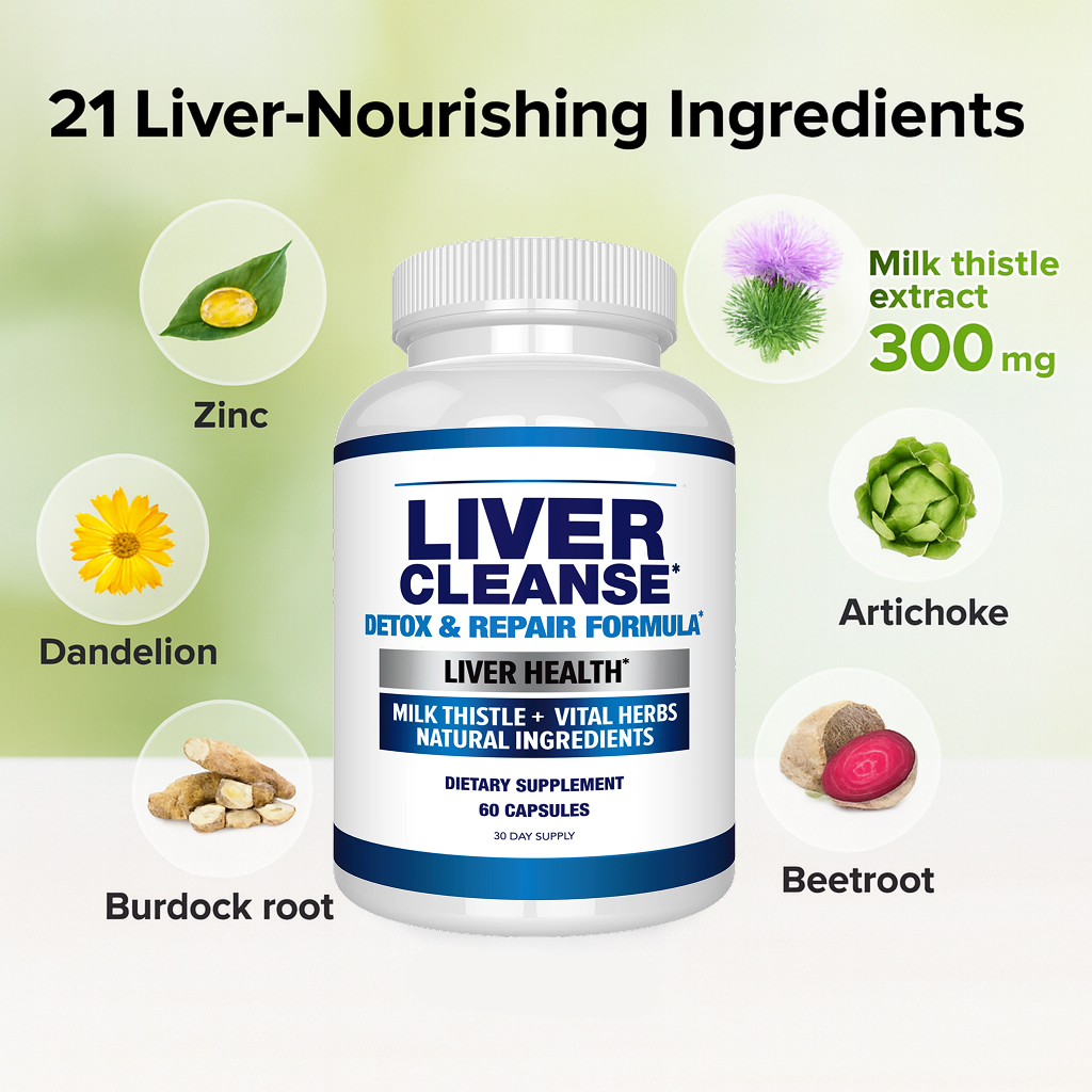 Zora Nutrition Milk Thistle 200mg Extract with Dandelion & Beetroot, Daily Botanical Supplement, 60 Vegetarian Capsules