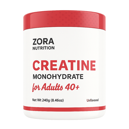 Zora Nutrition Age Strong Formula | Creatine, Collagen & BCAAs Supplement Powder